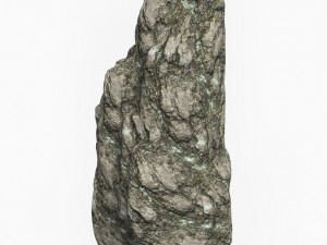 Low Poly Rock Cliff 03 3D Model