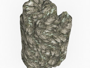 Low Poly Rock Cliff 03 3D Model