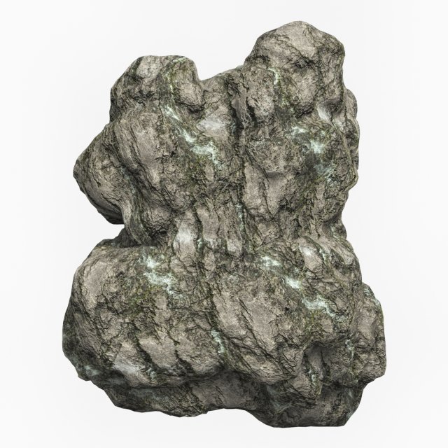 Low Poly Rock Cliff 05 3D 模型 .c4d .max .obj .3ds .fbx .stl .blend 