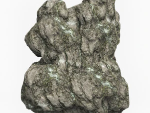 Low Poly Rock Cliff 05 3D Modell