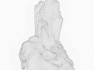 Low Poly Rock Cliff 06 3D Model