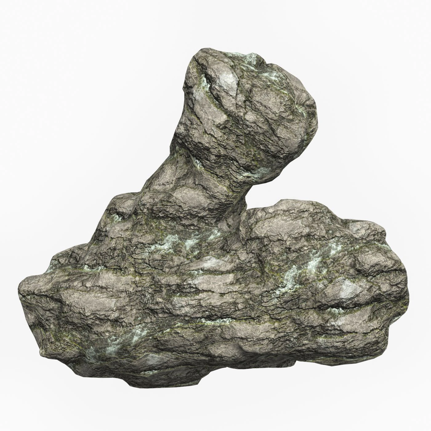 Low Poly Rock Cliff 07 3D Model .c4d .max .obj .3ds .fbx .stl .blend 