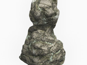 Low Poly Rock Cliff 07 Modelo 3D