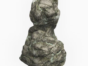 Low Poly Rock Cliff 07 3D Model