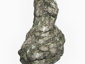 Low Poly Rock Cliff 07 3D Model