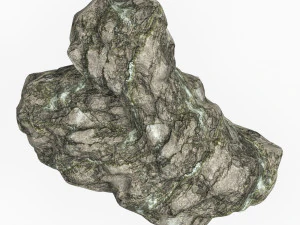 Low Poly Rock Cliff 07 3D Model