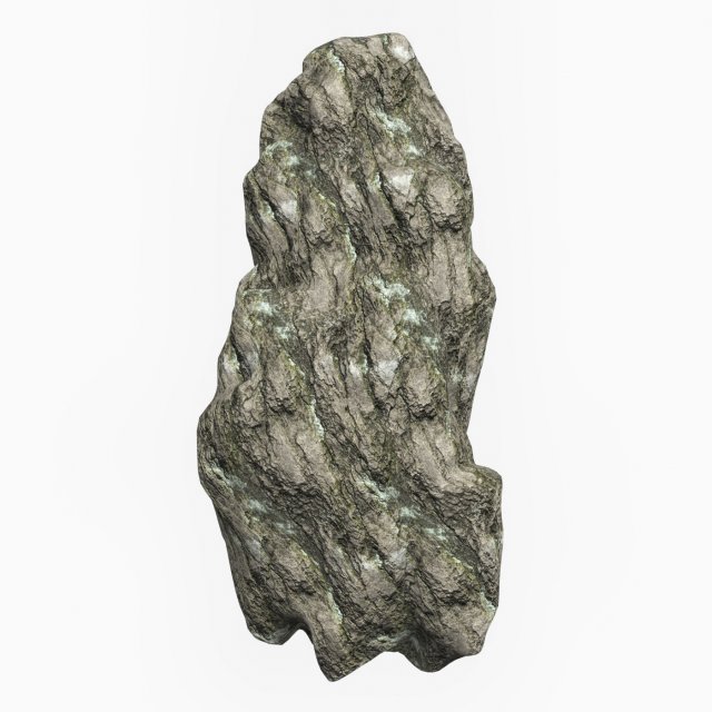Low Poly Rock Cliff 08 3D Model .c4d .max .obj .3ds .fbx .stl .blend 