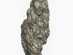 Low Poly Rock Cliff 08 3D Model