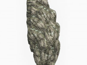 Low Poly Rock Cliff 08 3D Model