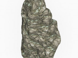 Low Poly Rock Cliff 08 3D Model