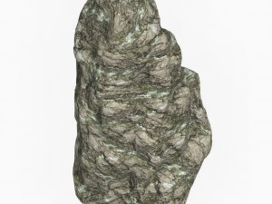 Low Poly Rock Cliff 08 3D Model