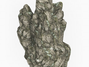 Low Poly Rock Cliff 09 3D Model