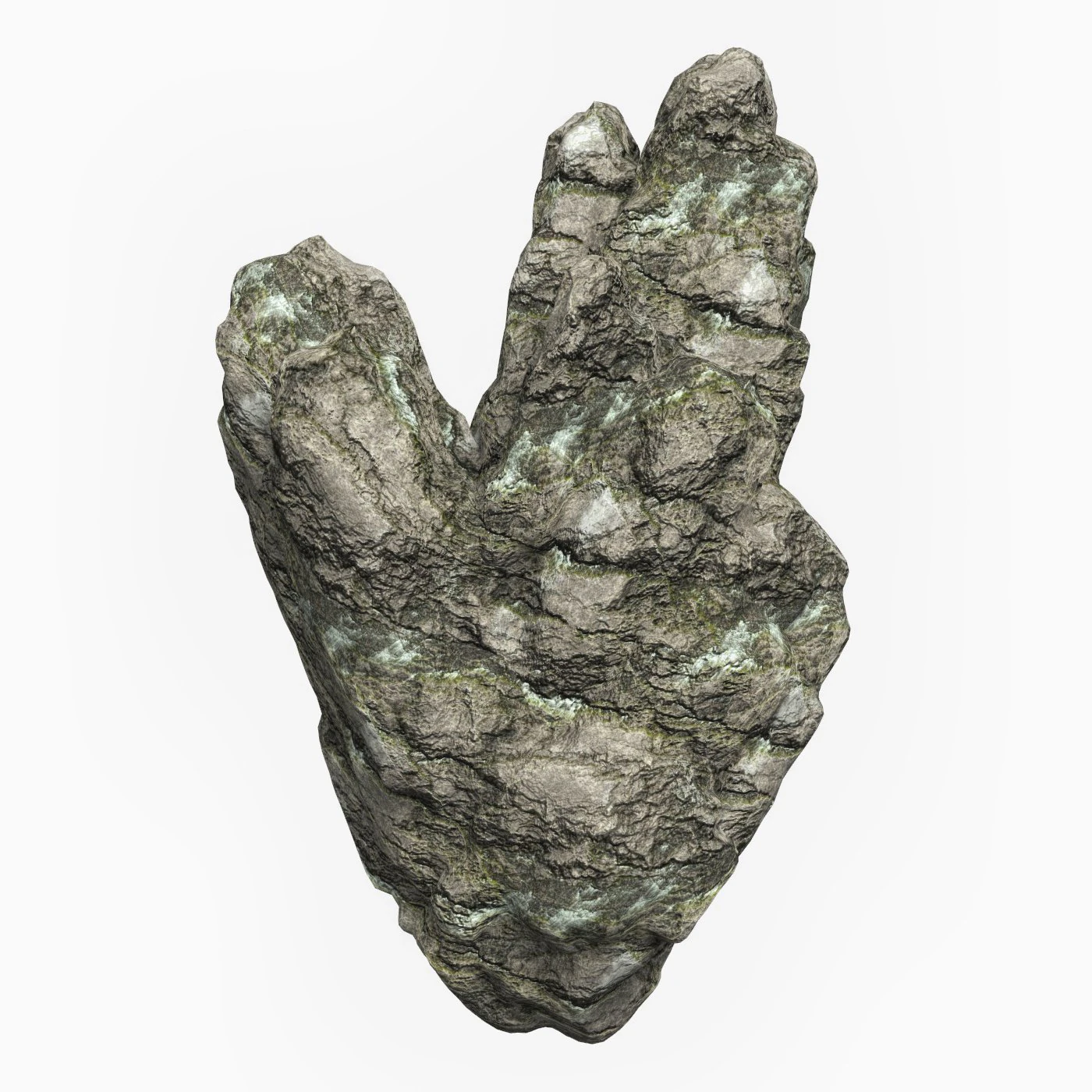 Low Poly Rock Cliff 10 3D Model .c4d .max .obj .3ds .fbx .stl .blend 