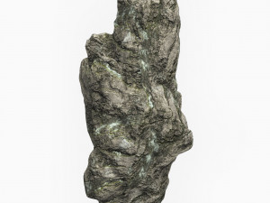 Low Poly Rock Cliff 10 Model 3D