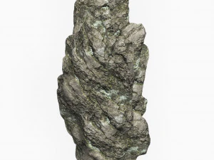 Low Poly Rock Cliff 10 3D Model