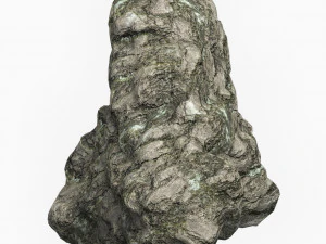 Low Poly Rock Cliff 11 3D Model