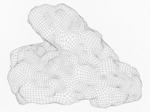 Low Poly Rock Cliff 11 Modelo 3D