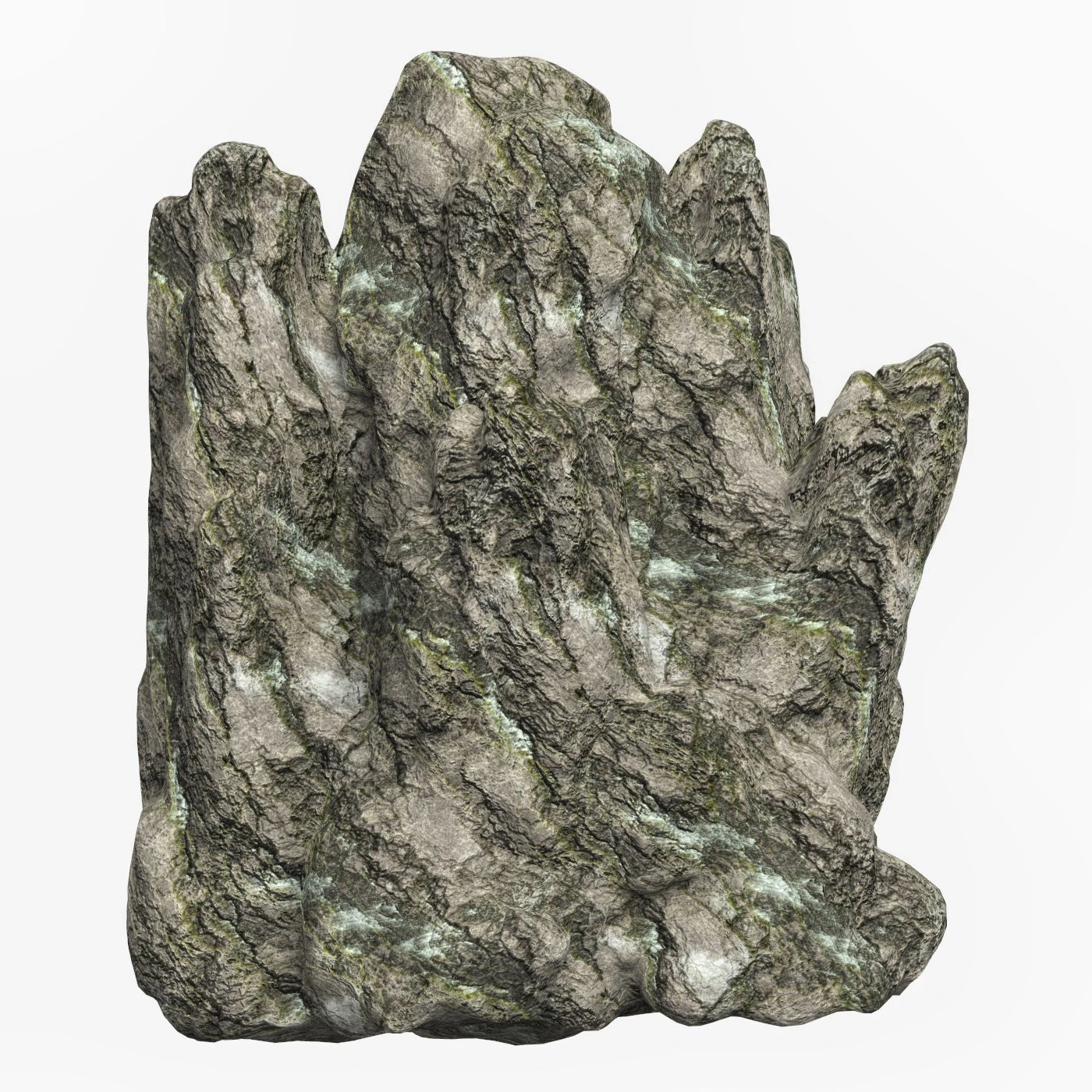 Low Poly Rock Cliff 12 3D Model .c4d .max .obj .3ds .fbx .stl .blend 