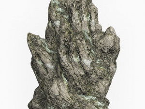 Low Poly Rock Cliff 12 3D Model