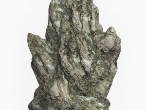 Low Poly Rock Cliff 12 3D Model