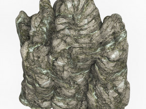 Low Poly Rock Cliff 12 3D Model