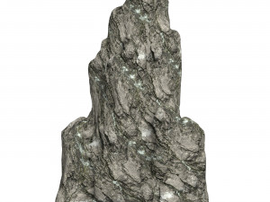 Low Poly Rock Cliff Collection 3D Model