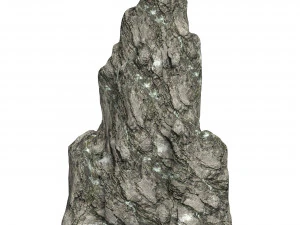 Low Poly Rock Cliff Collection 3D Model
