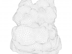 Low Poly Rock Cliff Collection 3D Model