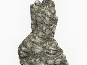 Low Poly Rock Cliff Collection 3D Model