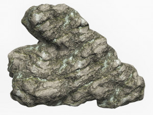 Low Poly Rock Cliff Collection 3D Model