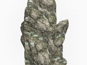 Low Poly Rock Cliff Collection 3D Model