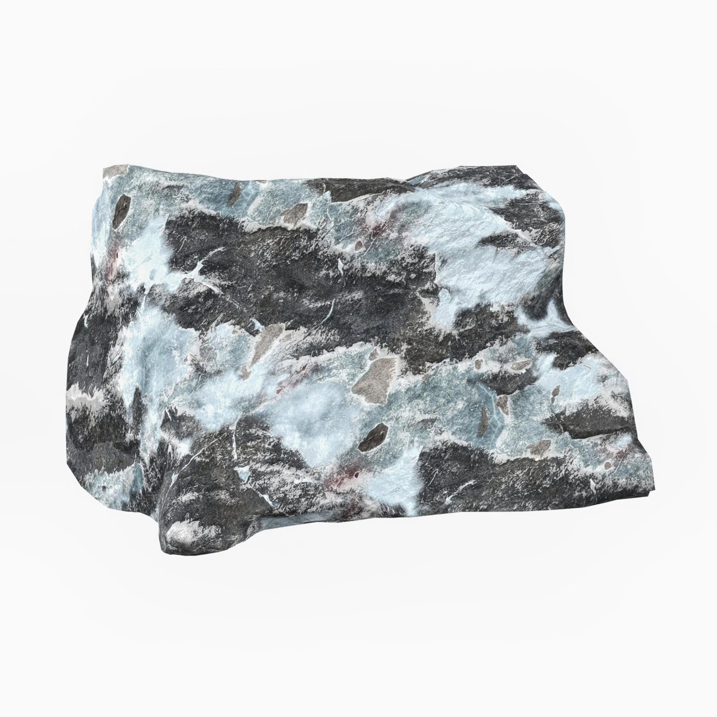 Snow Stone 01 3D Model .c4d .max .obj .3ds .fbx .stl .blend 
