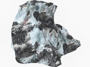 Snow Stone 01 3D Model