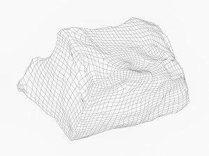 Snow Stone 02 3D Model