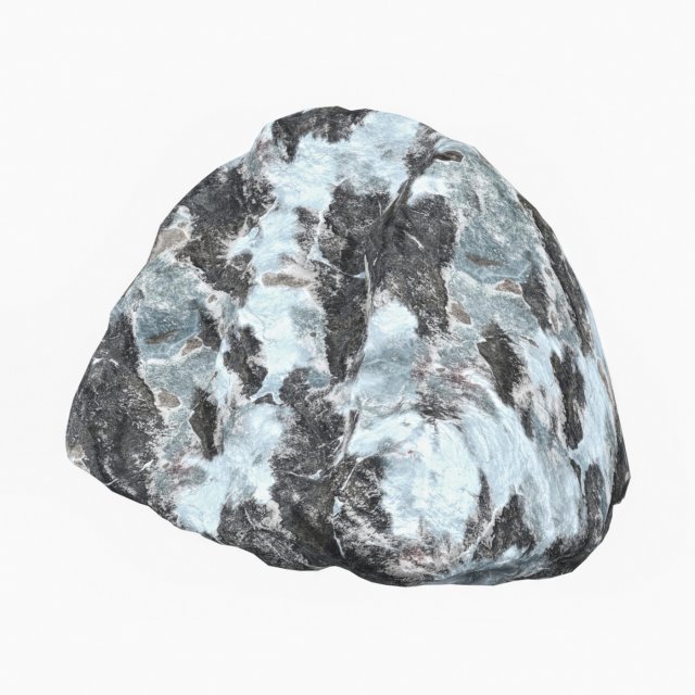 Snow Stone 06 3D मॉडल .c4d .max .obj .3ds .fbx .stl .blend 