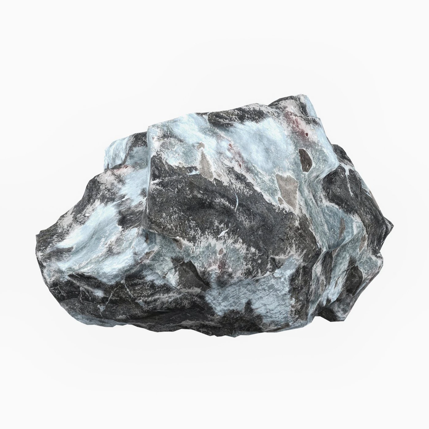 Snow Stone 07 3D Model .c4d .max .obj .3ds .fbx .stl .blend 