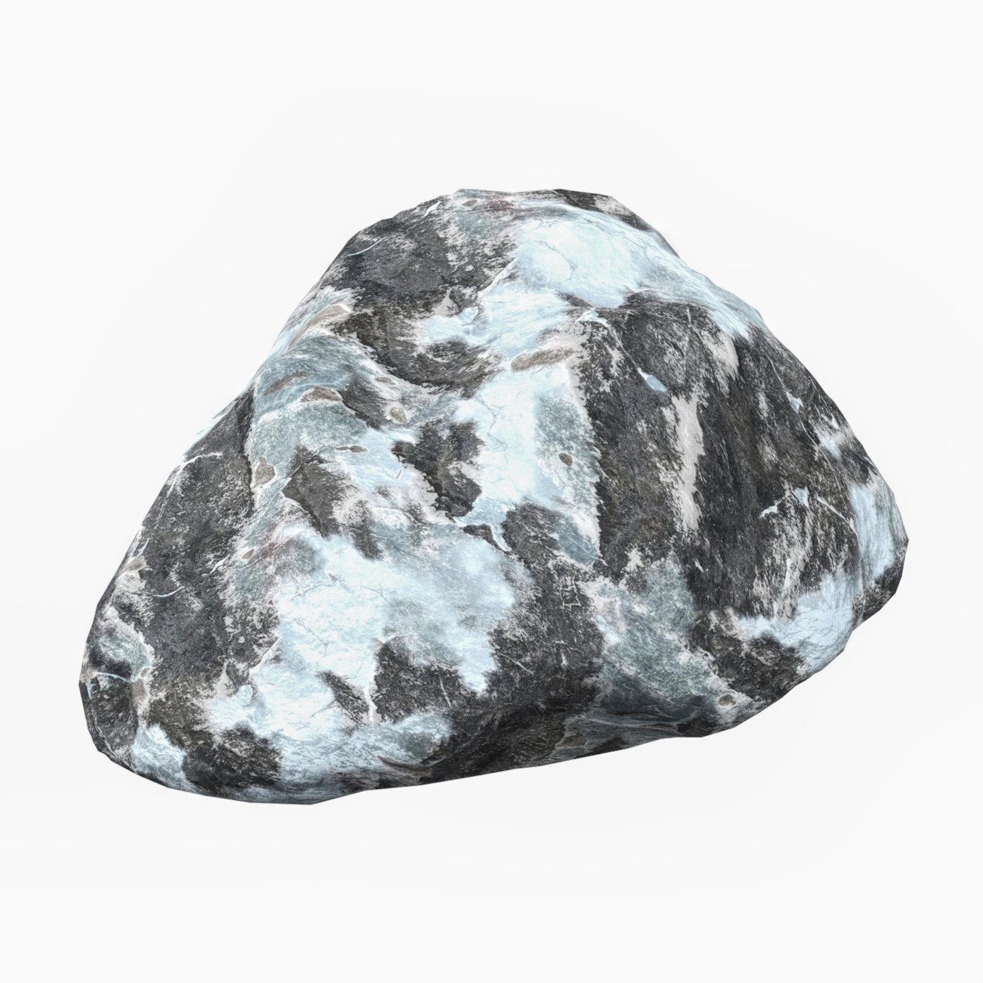 Snow Stone 08 3D Model .c4d .max .obj .3ds .fbx .stl .blend 