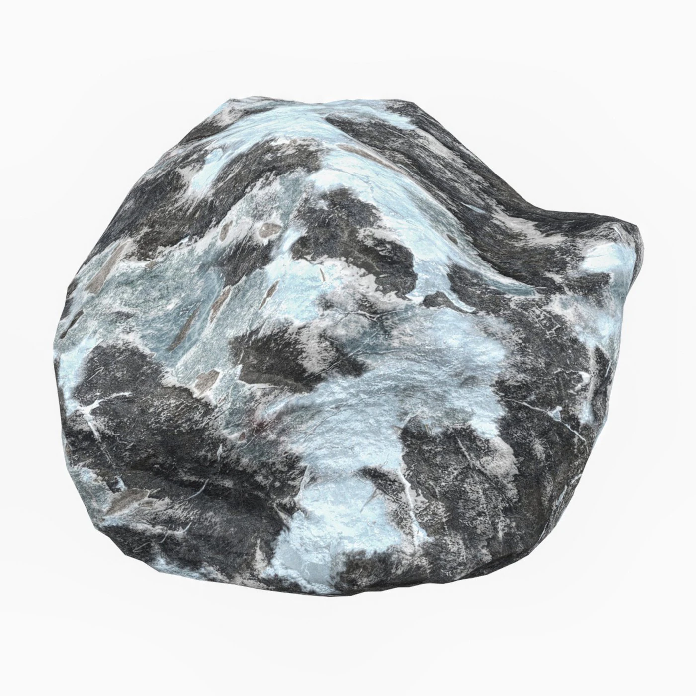 Snow Stone 10 3D Model .c4d .max .obj .3ds .fbx .stl .blend 