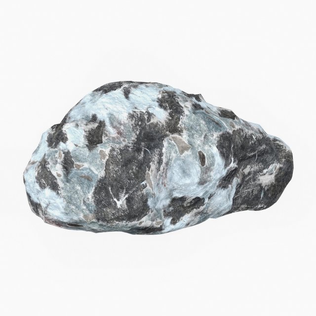 Snow Stone 12 3D Model .c4d .max .obj .3ds .fbx .stl .blend 