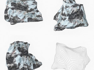 Snow Stone Collection Model 3D