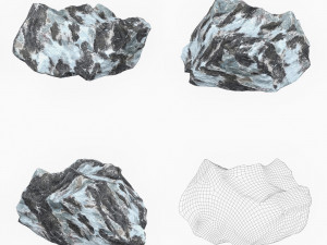Snow Stone Collection Model 3D