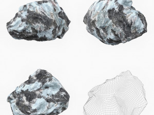 Snow Stone Collection Model 3D