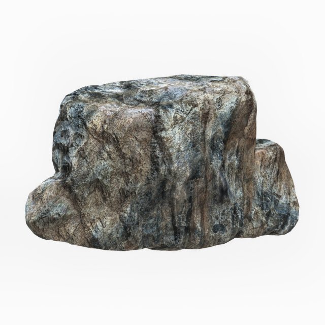 Cliff Rock 07 3D Model .c4d .max .obj .3ds .fbx .stl .blend 