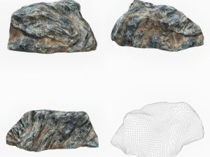 Cliff Rock Collection 3D Model
