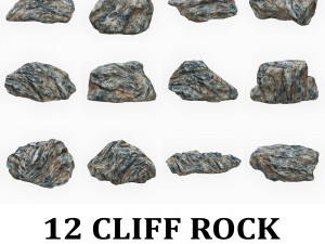 Cliff Rock Collection Model 3D