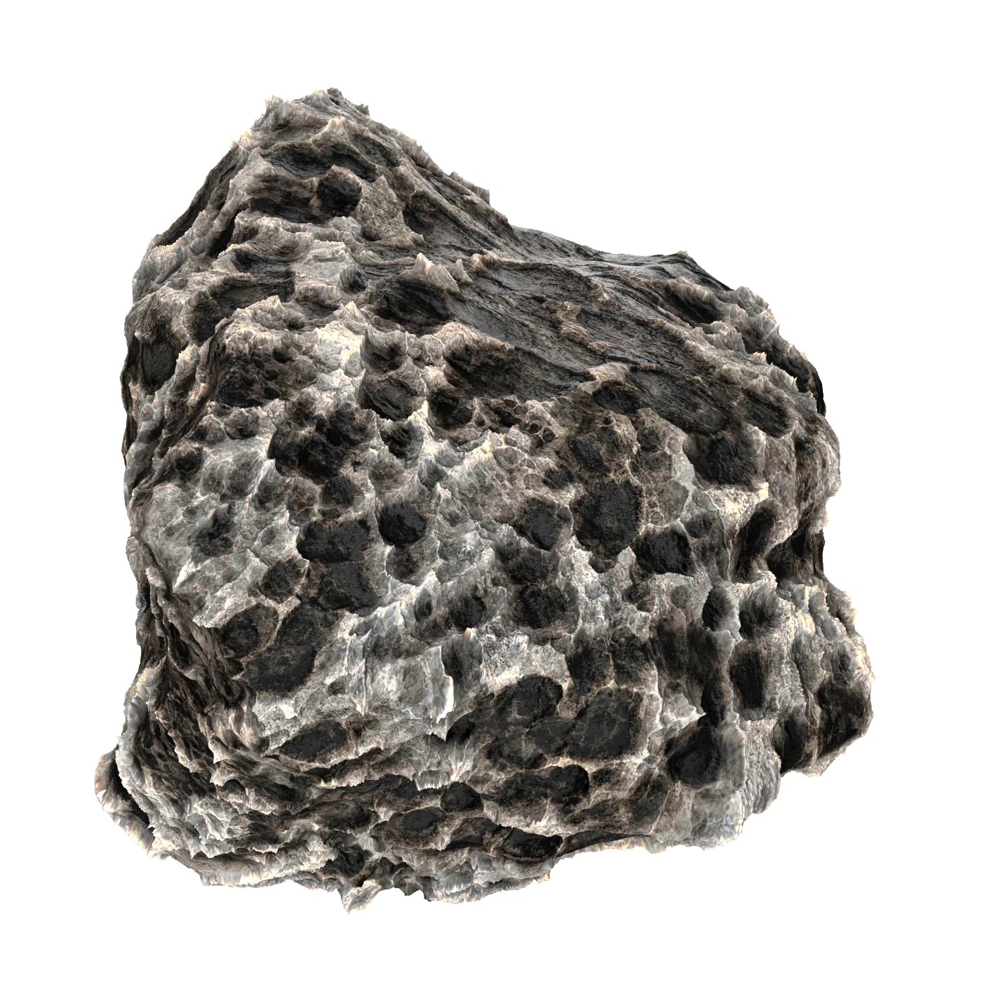 Volcanic Rock 02 3D Model .c4d .max .obj .3ds .fbx .stl .blend