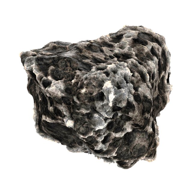 Volcanic Rock 04 3D Модель .c4d .max .obj .3ds .fbx .stl .blend 