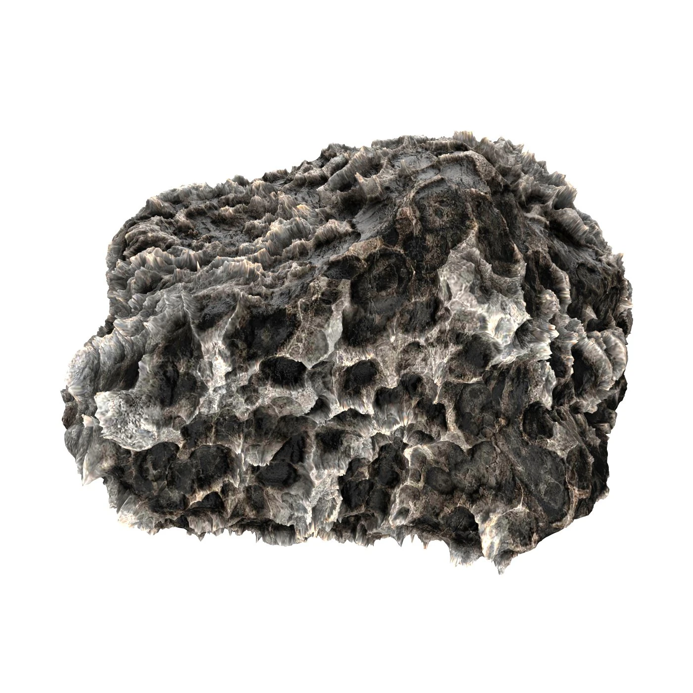 Volcanic Rock 09 3D Model .c4d .max .obj .3ds .fbx .stl .blend 