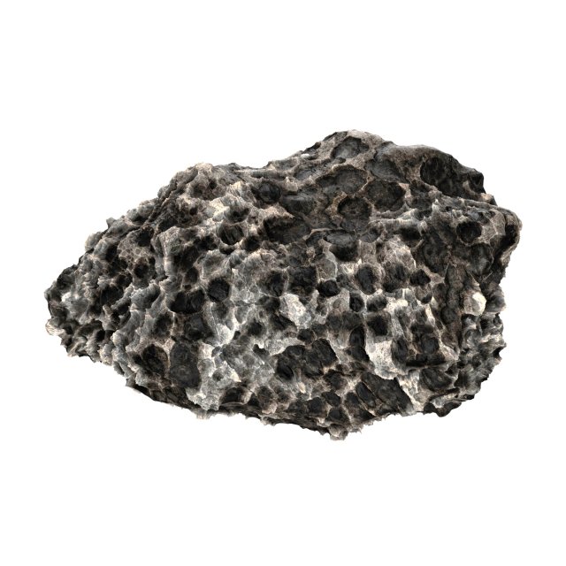 Volcanic Rock 12 3D Model .c4d .max .obj .3ds .fbx .stl .blend 
