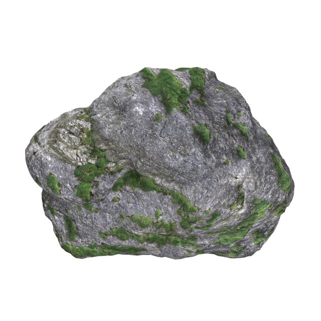 Ground Rock 12 3D Model .c4d .max .obj .3ds .fbx .stl .blend 